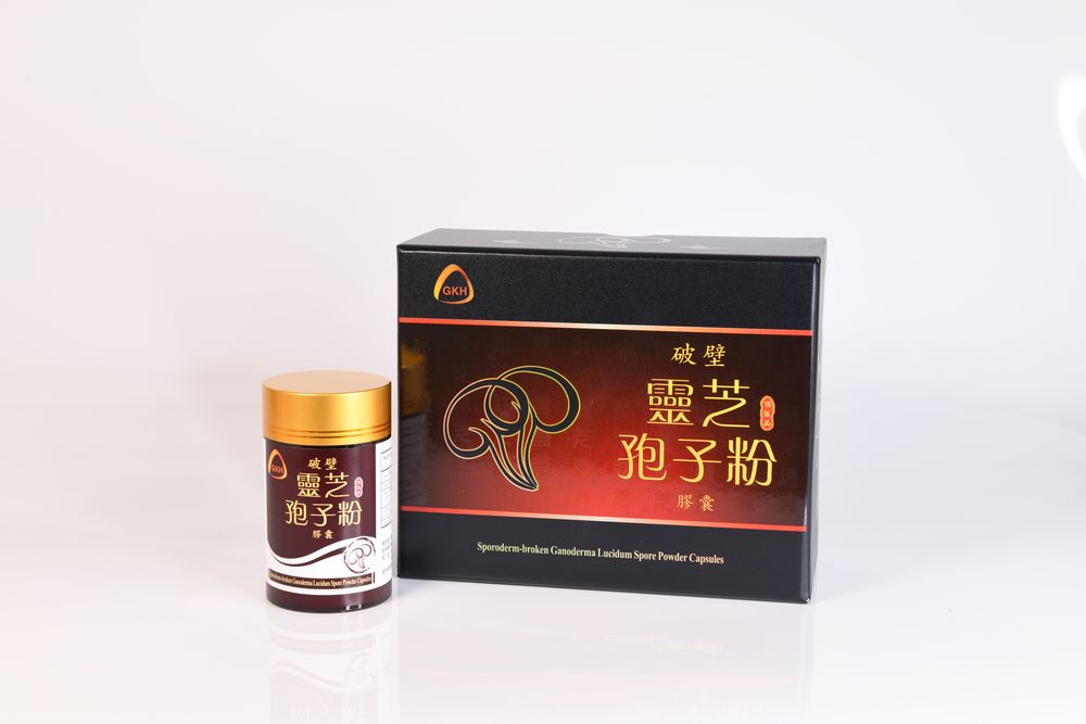 Sporoderm-broken Ganoderma Lucidum Spore Powder Capsules (破壁靈芝孢子粉膠囊)